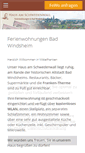 Mobile Screenshot of ferienwohnungen-bad-windsheim.de