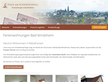 Tablet Screenshot of ferienwohnungen-bad-windsheim.de